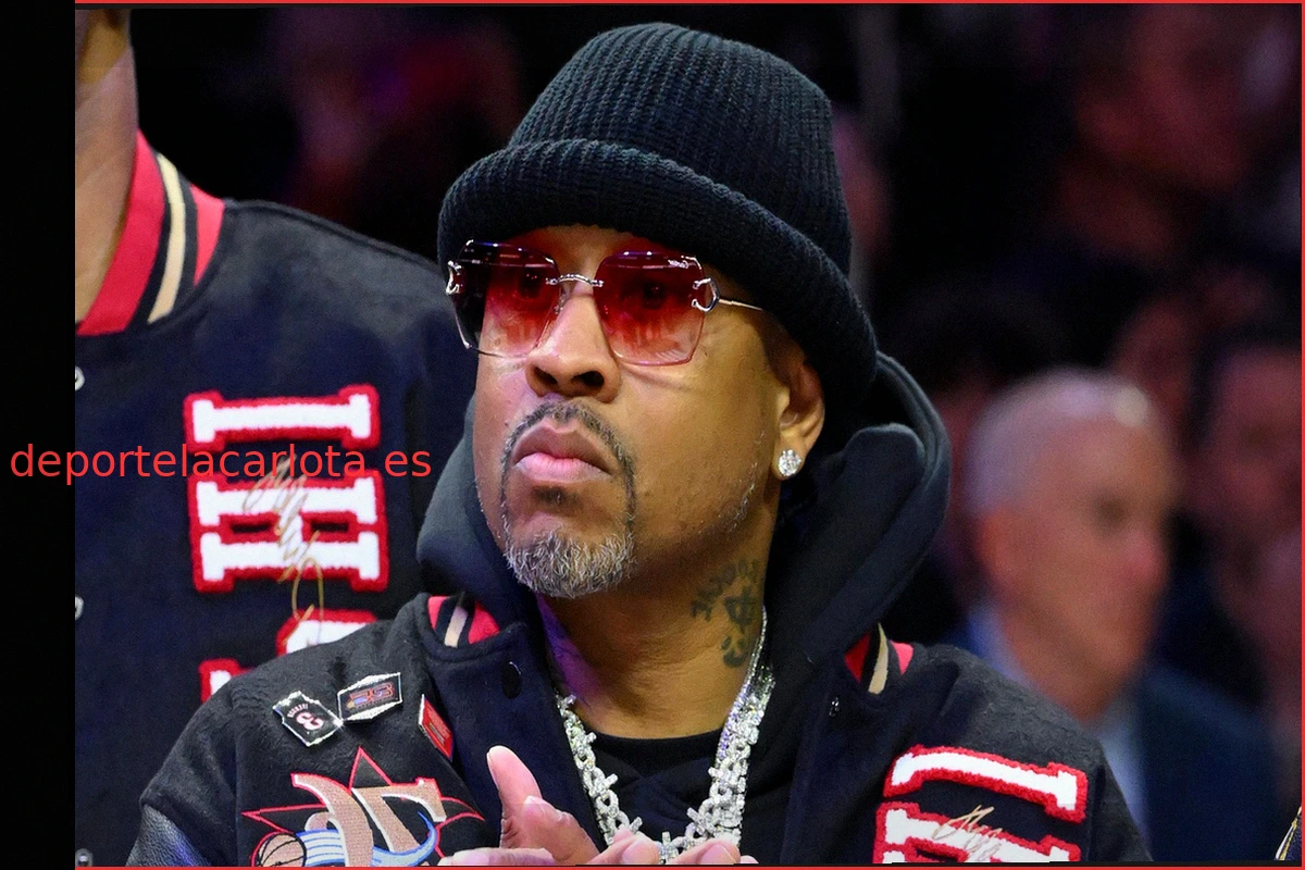 Allen Iverson luce jersey de LeBron James de los 76ers en nueva foto