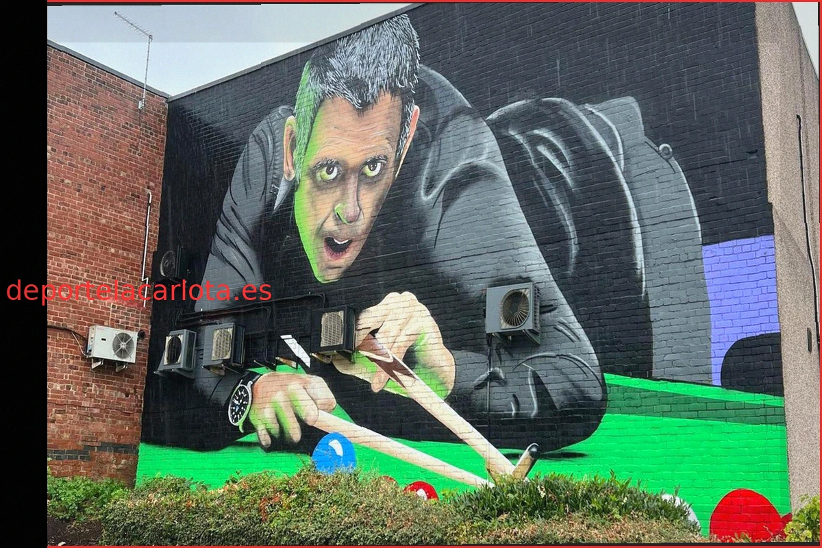 Artista defiende mural de Ronnie O'Sullivan: "Aún no está terminado"