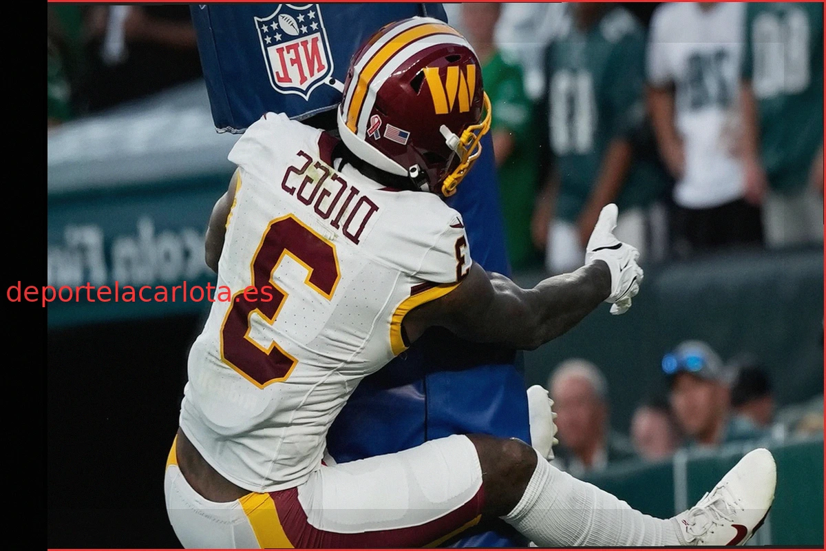 Stefon Diggs multado por celebración de touchdown que resultó en penalización clave para Commanders
